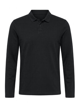 Ombre Ombre Longsleeve L174 Czarny Regular Fit