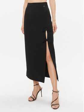 Dixie Dixie Midi szoknya G319Z041 Fekete Regular Fit