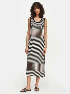 Liu Jo Beachwear Liu Jo Beachwear Sommerkleid VA6198 J3908 Schwarz Slim Fit