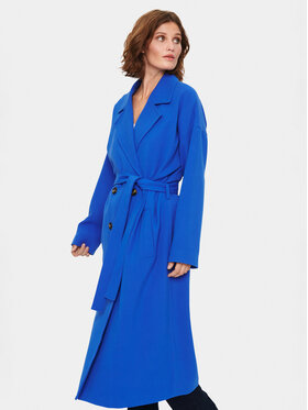 Saint Tropez Saint Tropez Demisezoninis paltas 30512308 Mėlyna Oversize