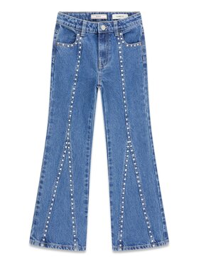 Guess Kids Guess Kids Kalhoty z materiálu 183380 Modrá Regular Fit