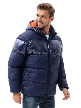 Ombre Ombre Kurtka zimowa C546 Granatowy Oversize