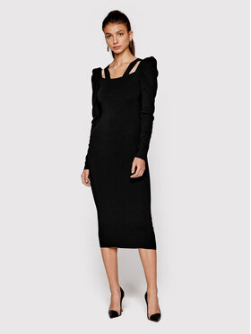 TWINSET TWINSET Trikotažinė suknelė 222TP3033 Juoda Regular Fit