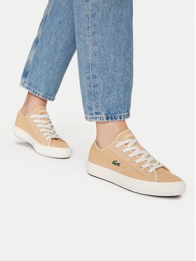 Lacoste Lacoste Sneakers aus Stoff Backourt 747CFA0006 Braun