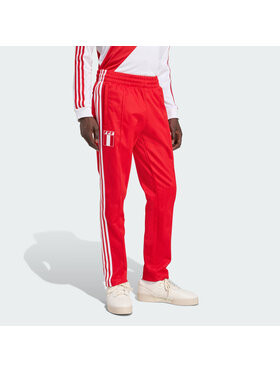 adidas adidas Spodnie materiałowe 157087 Czerwony Slim Fit