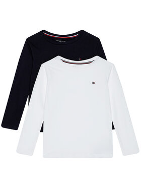Tommy Hilfiger Tommy Hilfiger Комплект 2 блузи Cn Tee Ls UB0UB00309 Цветен Regular Fit