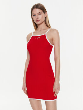 Tommy Jeans Tommy Jeans Kasdieninė suknelė DW0DW15000 Raudona Slim Fit