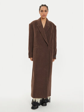 Herskind Herskind Cappotto di lana Drew 5381816 Marrone Regular Fit