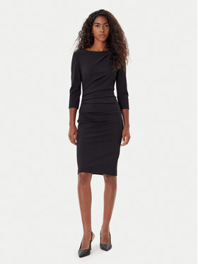 Rinascimento Rinascimento Koktel haljina CFC0126154003 Crna Slim Fit