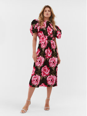 ROTATE ROTATE Úpletové šaty Jacquard Bell Maxi 1112452840 Barevná Regular Fit