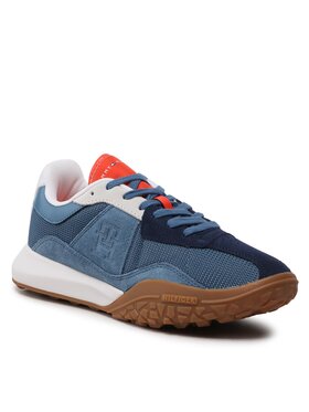 Tommy Hilfiger Tommy Hilfiger Sneakersy Retro Modern Runner Mix FM0FM04499 Tmavomodrá