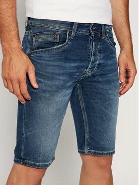 Pepe Jeans Pepe Jeans Džínové šortky Track Short PM800487 Tmavomodrá Regular Fit