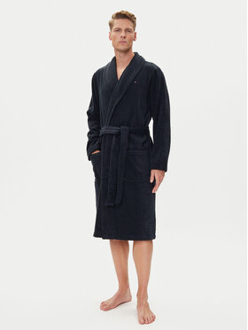 Tommy Hilfiger Tommy Hilfiger Szlafrok Icon Bathrobe 2S87905539 Granatowy