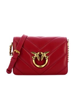 Pinko Pinko Torebka LOVE CLICK MINI BIG CHEVRON Czerwony
