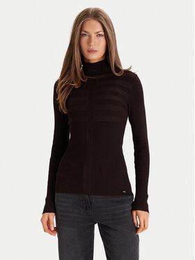 Morgan Morgan Rollkragenpullover 132-MENTOS.M Braun Slim Fit