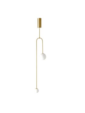 MIAhome MIAhome Lampa wisząca LOW LOOP złota 123 cm Złoty