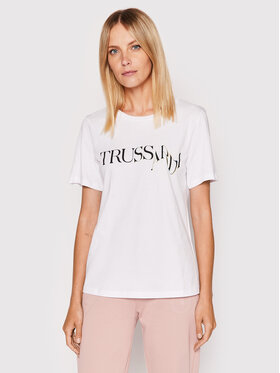 Trussardi Trussardi T-Shirt 56T00524 Biały Regular Fit