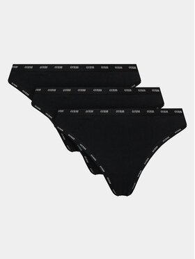 Guess Guess 3er-Set Stringtangas O4GG13 K6YW1 Schwarz