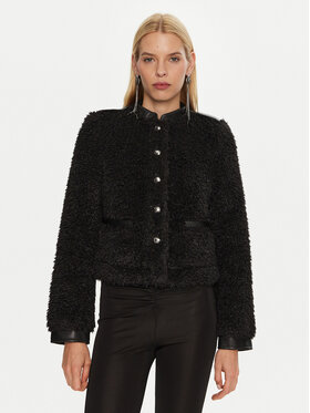 Patrizia Pepe Patrizia Pepe Futro 2O0142/E054-K103 Czarny Regular Fit