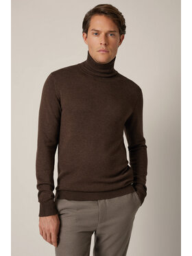 Lancerto Lancerto Sweter Sigmar SW073225000079 Brązowy Regular Fit