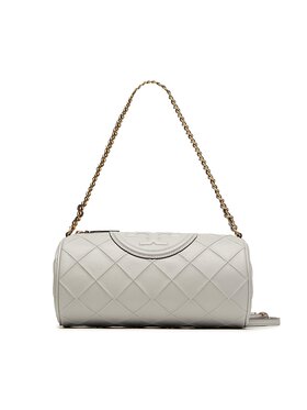 Tory Burch Tory Burch Torbica Fleming Soft Barrel Bag 150358 Siva