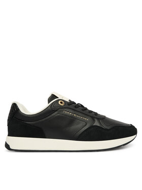 Tommy Hilfiger Tommy Hilfiger Sneakersy Monogram Mix Material Runner FW0FW09267 Czarny