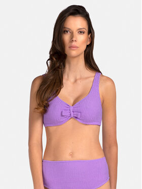 Miss Lou Miss Lou Bikini pezzo sopra G-SP1-FL Viola