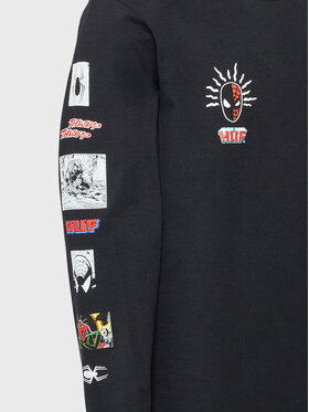 HUF Majica Dugih Rukava MARVEL Spidey Sense TS02054 Crna Regular Fit