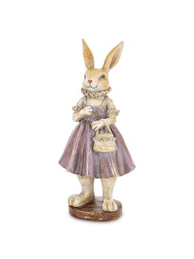 MIAhome MIAhome Figurka króliczka AMELIA z torebką Kolorowy