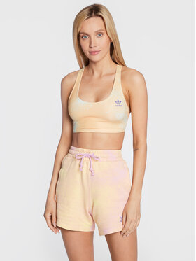 adidas adidas Top Allover Print HL6596 Beżowy Slim Fit