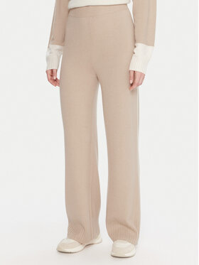 United Colors Of Benetton United Colors Of Benetton Pantaloni in maglia 102HDF00Z Beige Wide Leg
