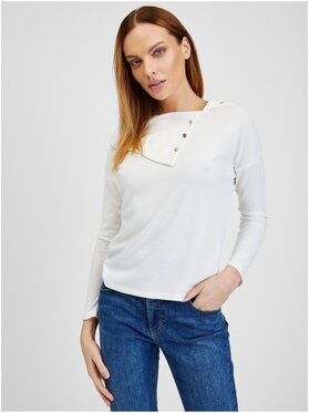 Orsay Orsay T-Shirt 180202-001000__S Biały Regular Fit