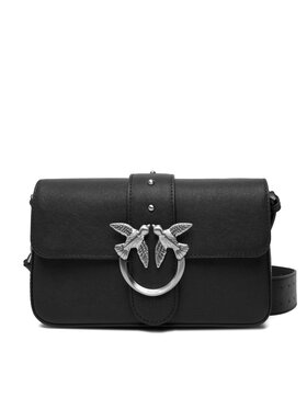 PINKO PINKO Handtasche Love One Slouchy Zip Mini AI 25-26 PLTT 105345 A2JG Schwarz