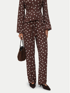 Vero Moda Vero Moda Szövet nadrág Elisa 10347961 Barna Loose Fit