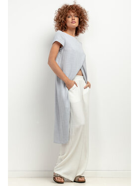 Tessita Tessita Tunika NARZUTKA_T405 2 szara Szary Classic Fit