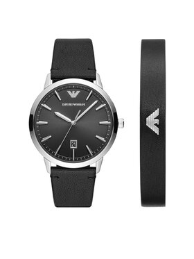 Emporio Armani Emporio Armani Hodinky AR80064SET Černá