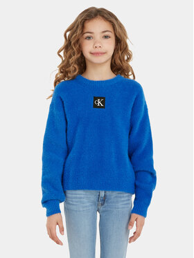 Calvin Klein Jeans Calvin Klein Jeans Sweter Monogram IG0IG02217 Niebieski Regular Fit