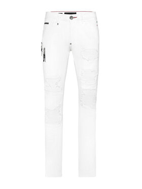 PHILIPP PLEIN PHILIPP PLEIN Jeans 11609 Bianco Straight Leg