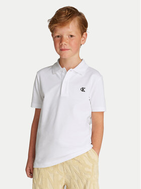 Calvin Klein Jeans Calvin Klein Jeans Polo Essential IB0IB02486 Biały Regular Fit