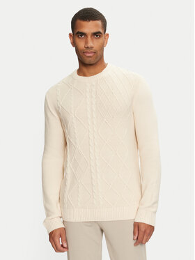 Tom Tailor Tom Tailor Sweter 1043343 Beżowy Regular Fit