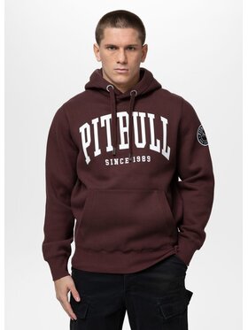 PITBULL PITBULL Bluza NORTON Bordowy Regular Fit