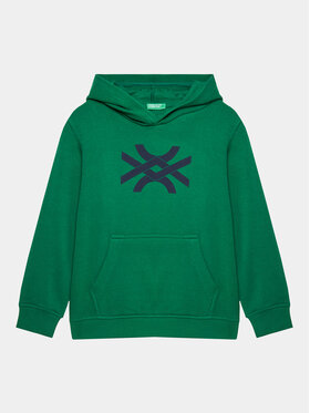 United Colors Of Benetton United Colors Of Benetton Bluza 3J68C202M Zielony Regular Fit