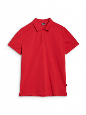 4F 4F Polo MIDSHOP TEXTILE Czerwony Regular Fit