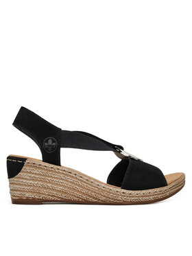 Rieker Rieker Sandalen 624H6-00 Schwarz