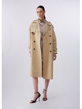 Liu Jo Liu Jo Trench CA6003T521AP9574 Beige Loose Fit