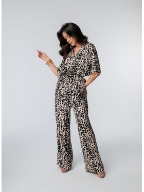 Aurora Aurora Oblek Kimono animal print Černá Custom Fit