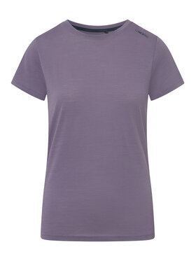 Viking Viking Koszulka techniczna T-shirt Salen Lady Merino Fioletowy Regular Fit