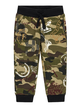 Guess Guess Dressipüksid N6BB01 K6118 Roheline Regular Fit