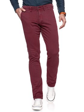 Mustang Mustang Chinosy CLASSIC CHINO Czerwony Regular Fit