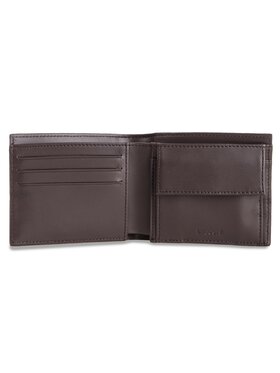 Lacoste Velika Moška Denarnica Large Billfold & Coin NH1112FG Rjava